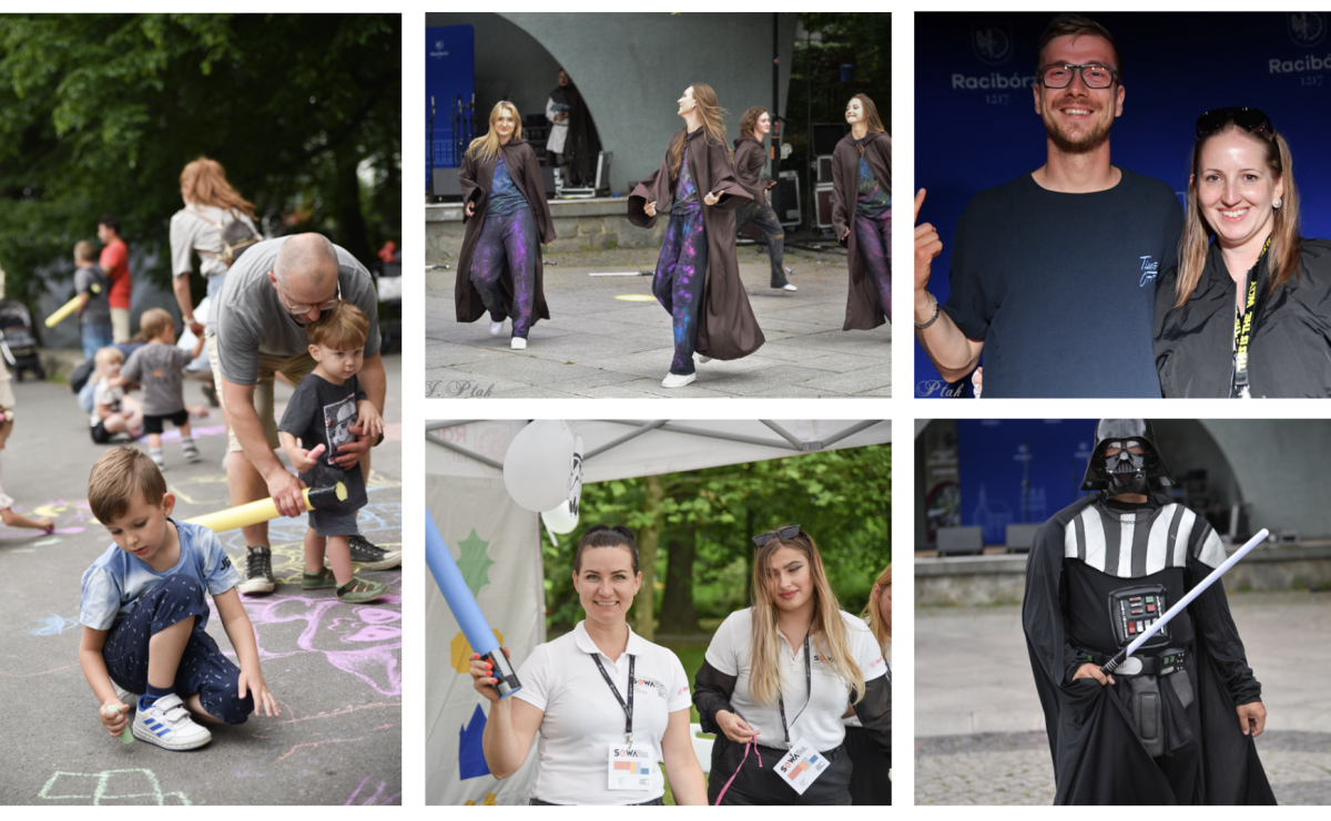 Mikser, Skaza i świetlne miecze w parku im. Miasta Roth [FOTO i WIDEO] - Serwis informacyjny z Raciborza - naszraciborz.pl