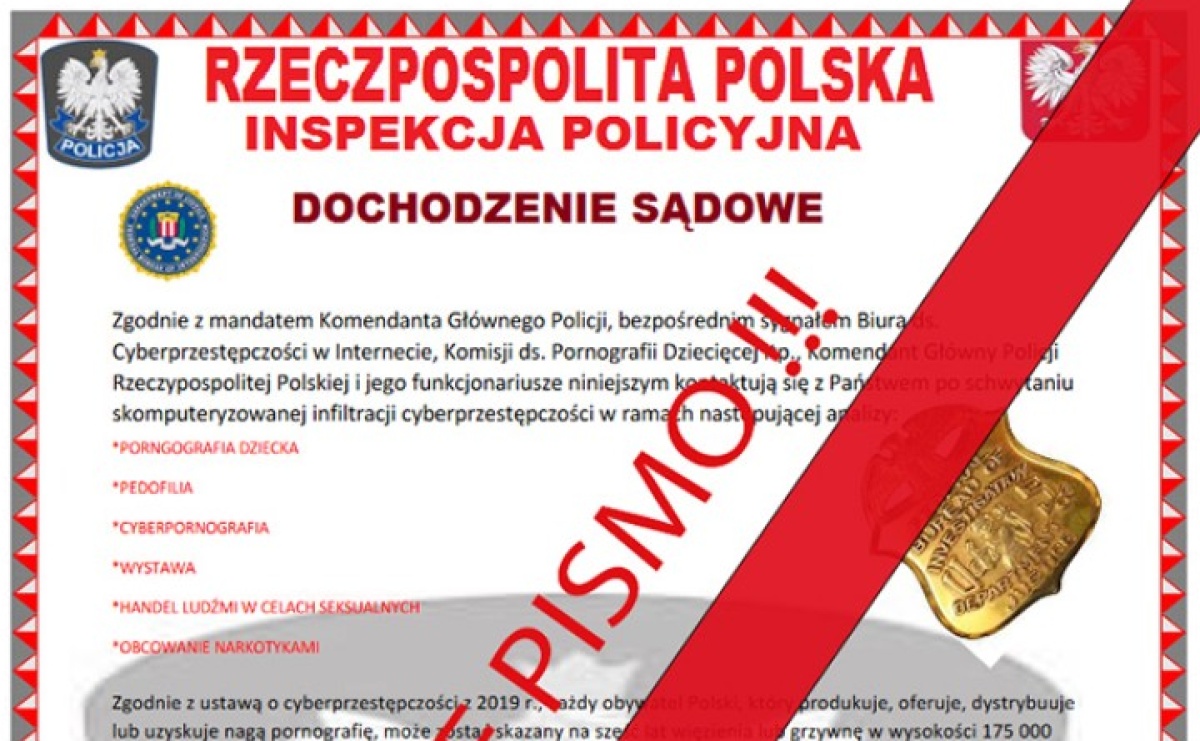 Policyjne cybersłużby ostrzegają przed fałszywymi e-mailami - Serwis informacyjny z Raciborza - naszraciborz.pl