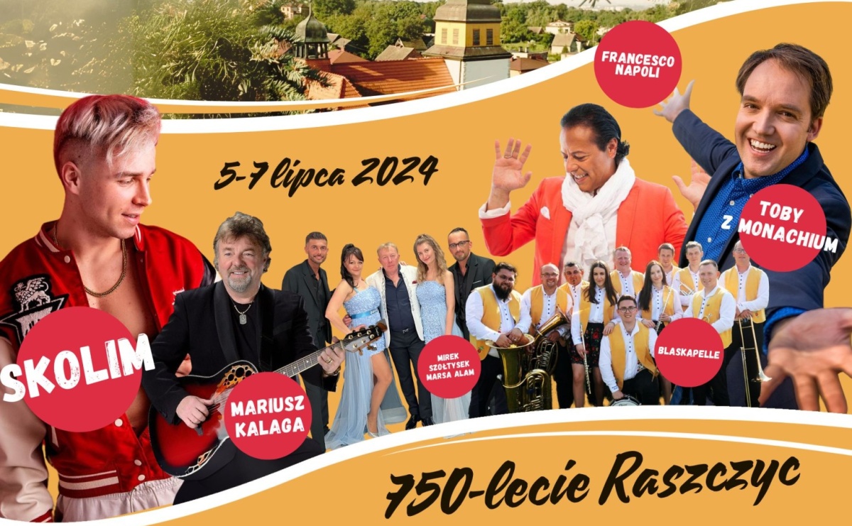 Skolim i Francesco Napoli. Wielki Jubileusz 750-lecia Raszczyc 5-7 lipca 2024 r. - Serwis informacyjny z Raciborza - naszraciborz.pl