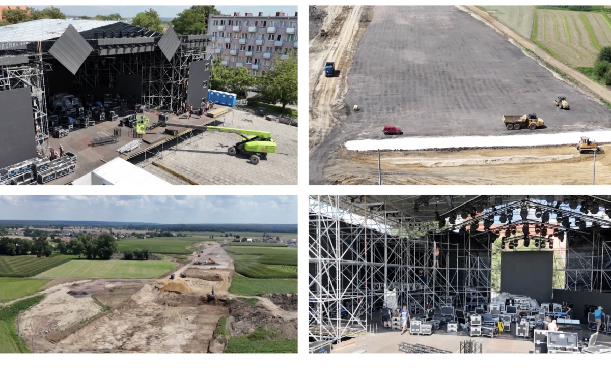 Budowa wielkiej sceny na placu Długosza i mostu Grzegorzowice-Ciechowice [WIDEO RTK] - Serwis informacyjny z Raciborza - naszraciborz.pl