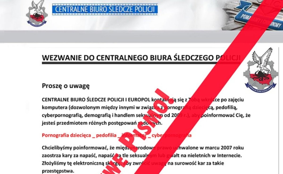 Raciborska komenda ostrzega przed fałszywymi e-mailami - Serwis informacyjny z Raciborza - naszraciborz.pl