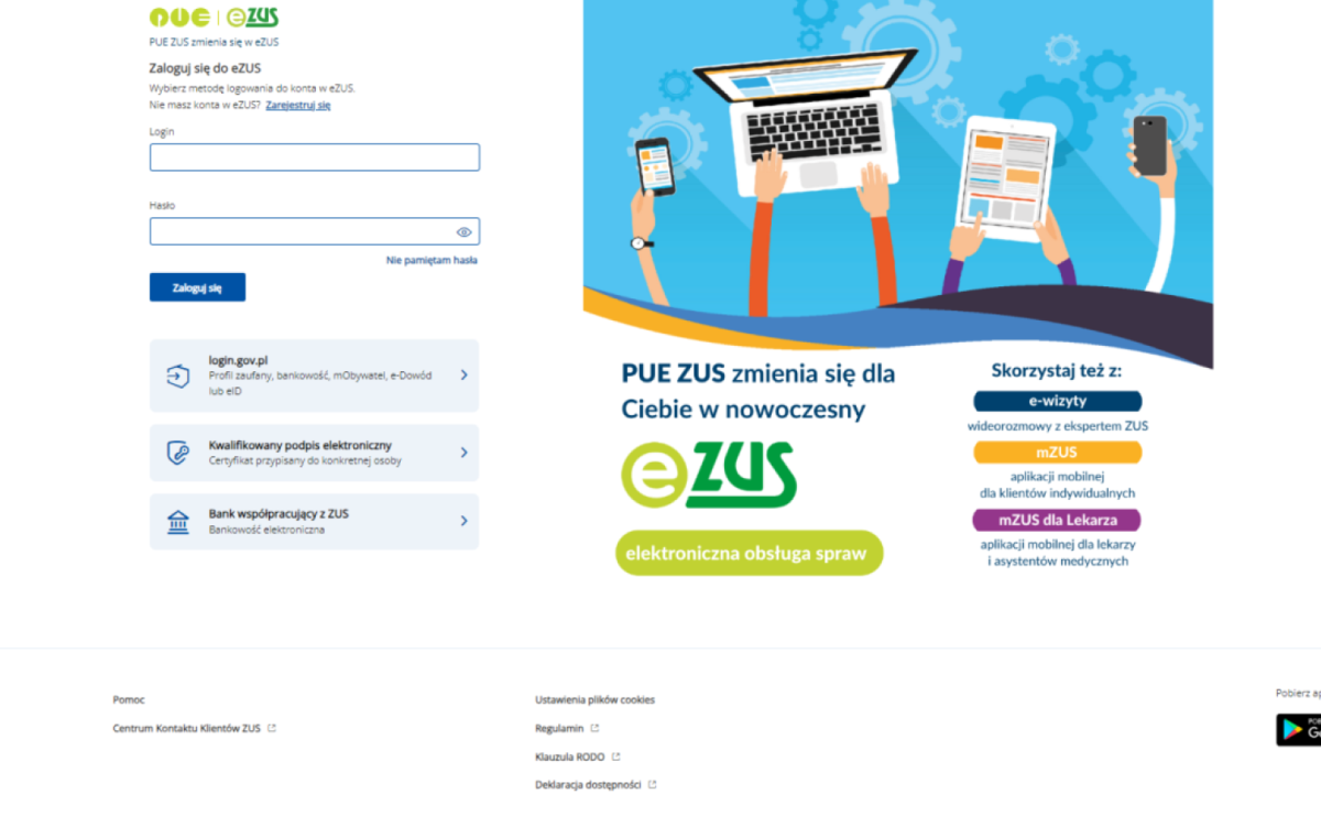 PUE ZUS zmienia się w eZUS - Serwis informacyjny z Raciborza - naszraciborz.pl
