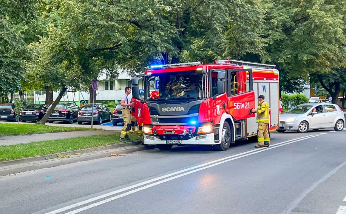 Alarm z czujki CO w mieszkaniu przy Katowickiej - Serwis informacyjny z Raciborza - naszraciborz.pl