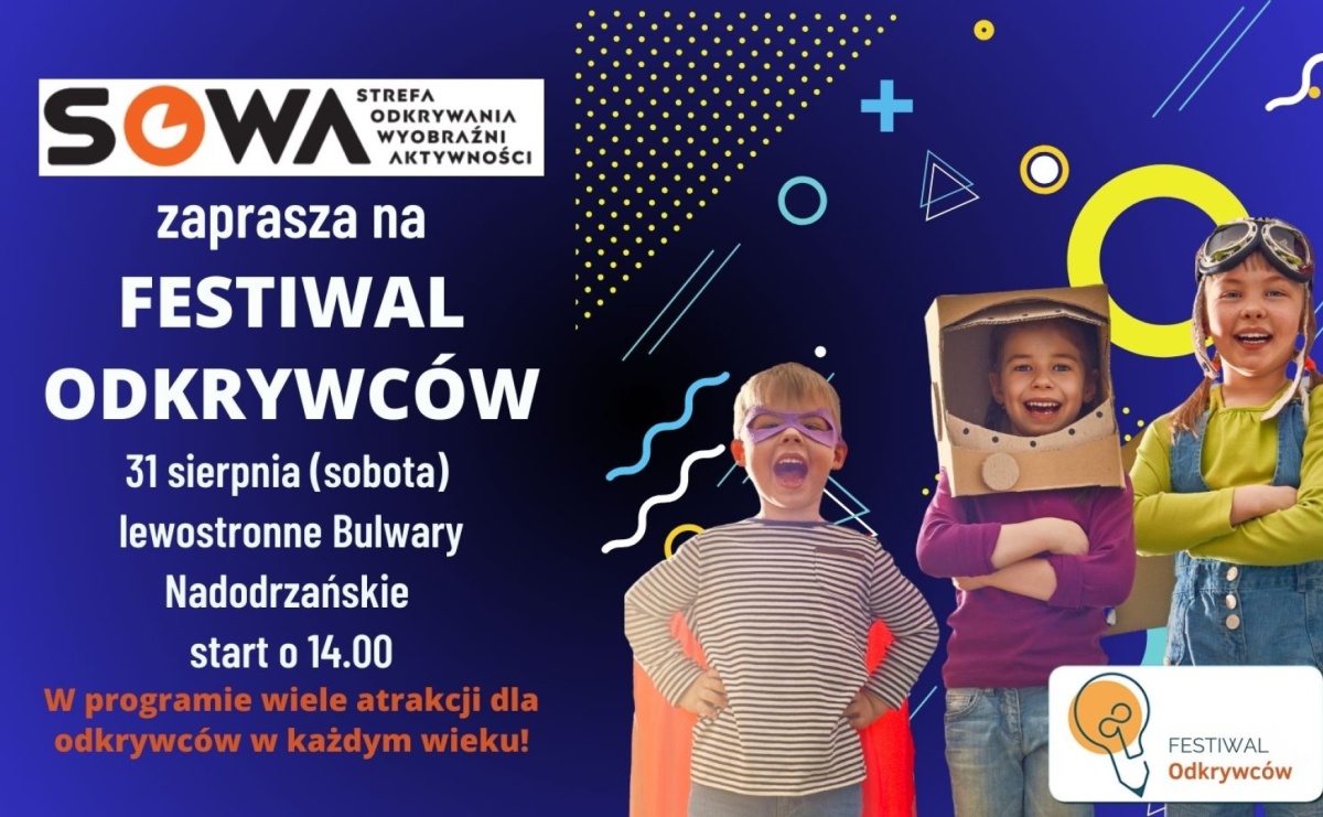 Festiwal Odkrywców 2024 już 31 sierpnia na bulwarach - Serwis informacyjny z Raciborza - naszraciborz.pl