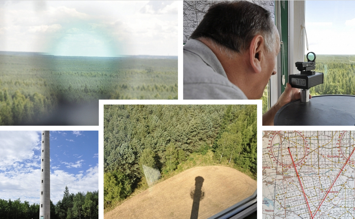 Leśnicy z Rud pokazali jak wieże obserwacyjne precyzyjnie namierzają pożar - Serwis informacyjny z Raciborza - naszraciborz.pl