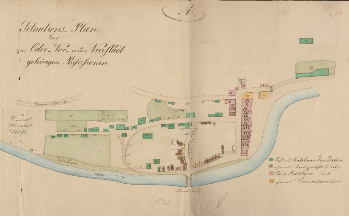 Historia. Zabudowa Raciborza na obrazie Walachenbild i dwóch rysunkach Fischera z 1819 roku - Serwis informacyjny z Raciborza - naszraciborz.pl