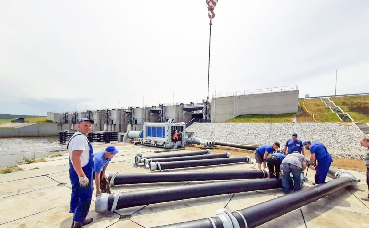 Zbiornik Racibórz i polder Buków gotowe do pracy. Służby i strażacy postawieni w stan gotowości - Serwis informacyjny z Raciborza - naszraciborz.pl