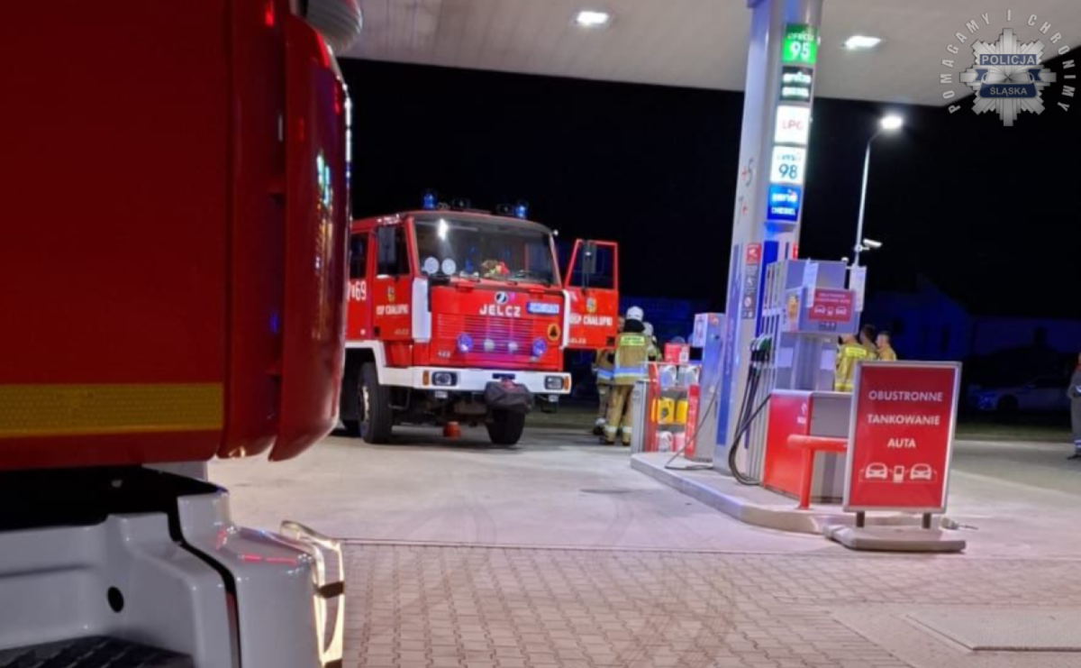 Komunikat policji w sprawie próby podpalenia stacji w Chałupkach. Przy Czechu znaleziono narkotyki - Serwis informacyjny z Raciborza - naszraciborz.pl