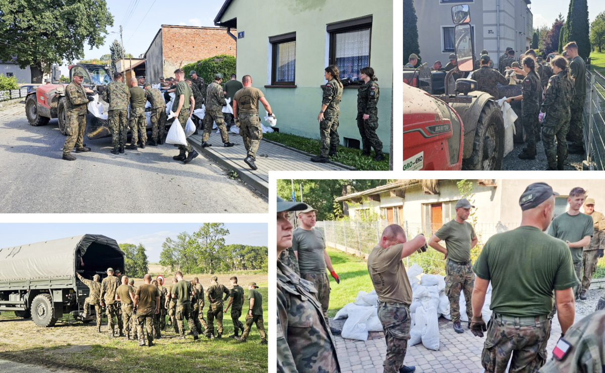 Armia spisała się na medal. Żołnierze podwinęli rękawy i usuwali skutki wezbrania - Serwis informacyjny z Raciborza - naszraciborz.pl
