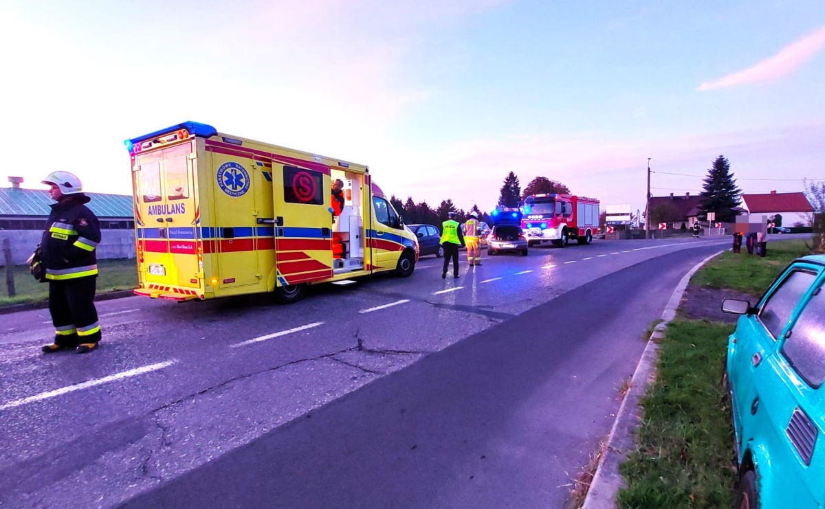 Kia uderzyła w tył fiata w Bojanowie - Serwis informacyjny z Raciborza - naszraciborz.pl