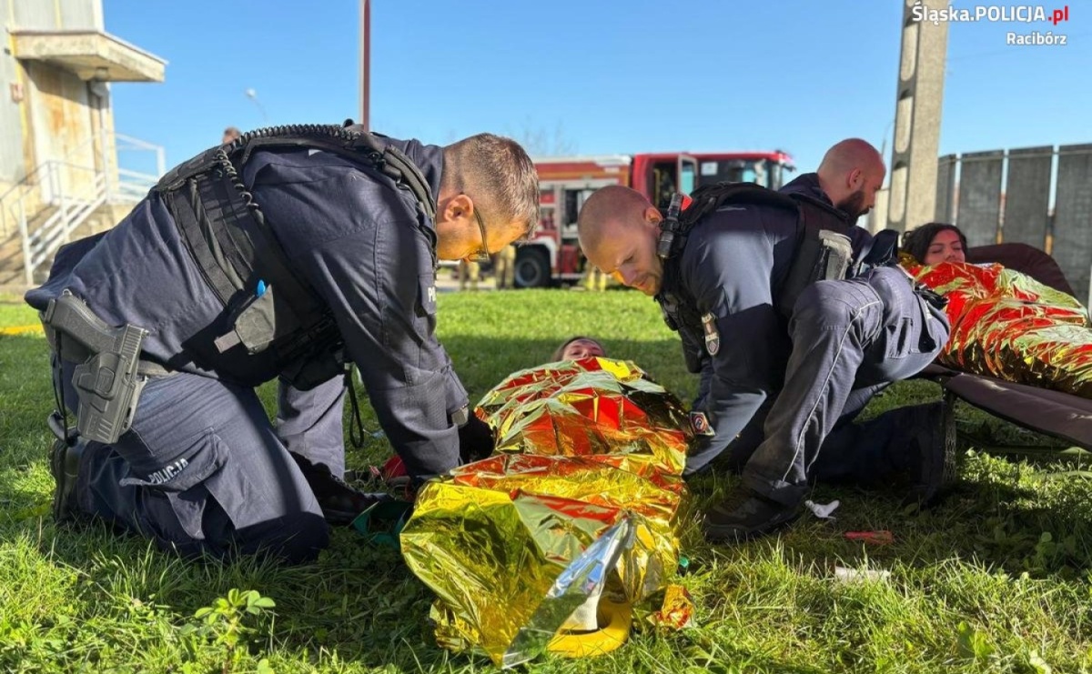 Katastrofa. Policjanci z Raciborza na ćwiczeniach w szpitalu - Serwis informacyjny z Raciborza - naszraciborz.pl