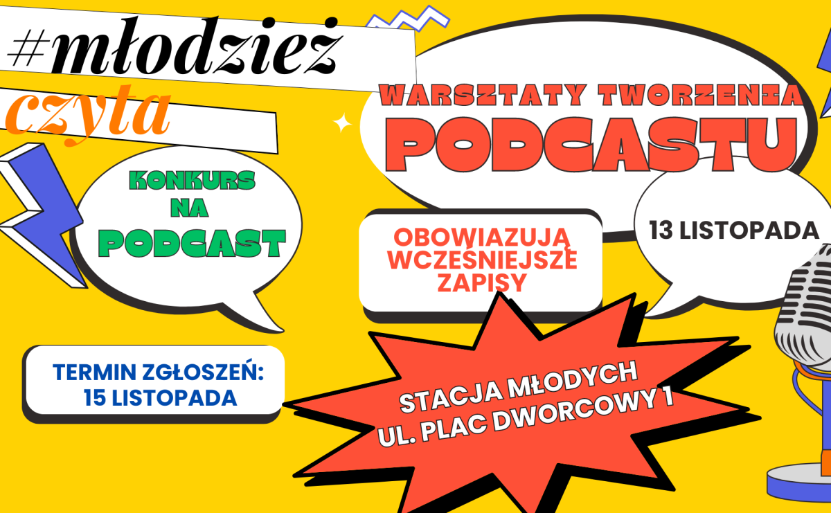 Dlaczego czytamy? Weź udział w bezpłatnych warsztatach tworzenia podcastów - Serwis informacyjny z Raciborza - naszraciborz.pl