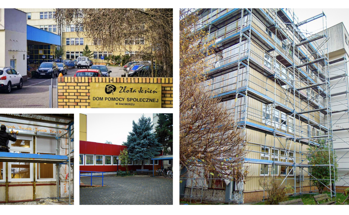 Trwa termomodernizacja Domu Pomocy Społecznej Złota Jesień w Raciborzu - Serwis informacyjny z Raciborza - naszraciborz.pl
