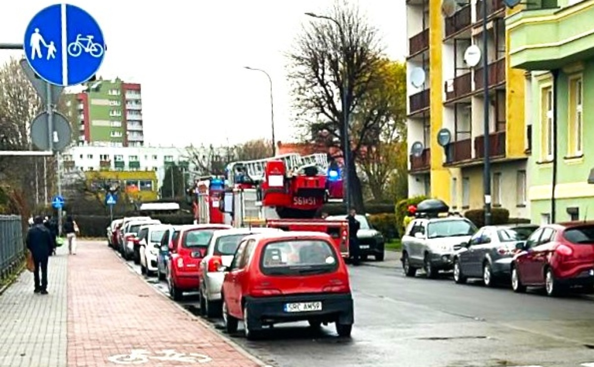 Dwa strażackie zastępy w akcji na Odpoczynkowej - Serwis informacyjny z Raciborza - naszraciborz.pl