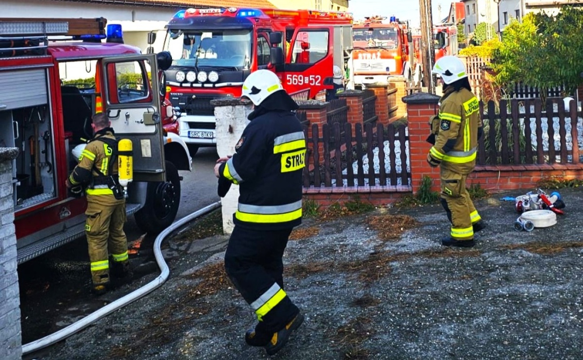 Pożar piwnicy w Borucinie - Serwis informacyjny z Raciborza - naszraciborz.pl
