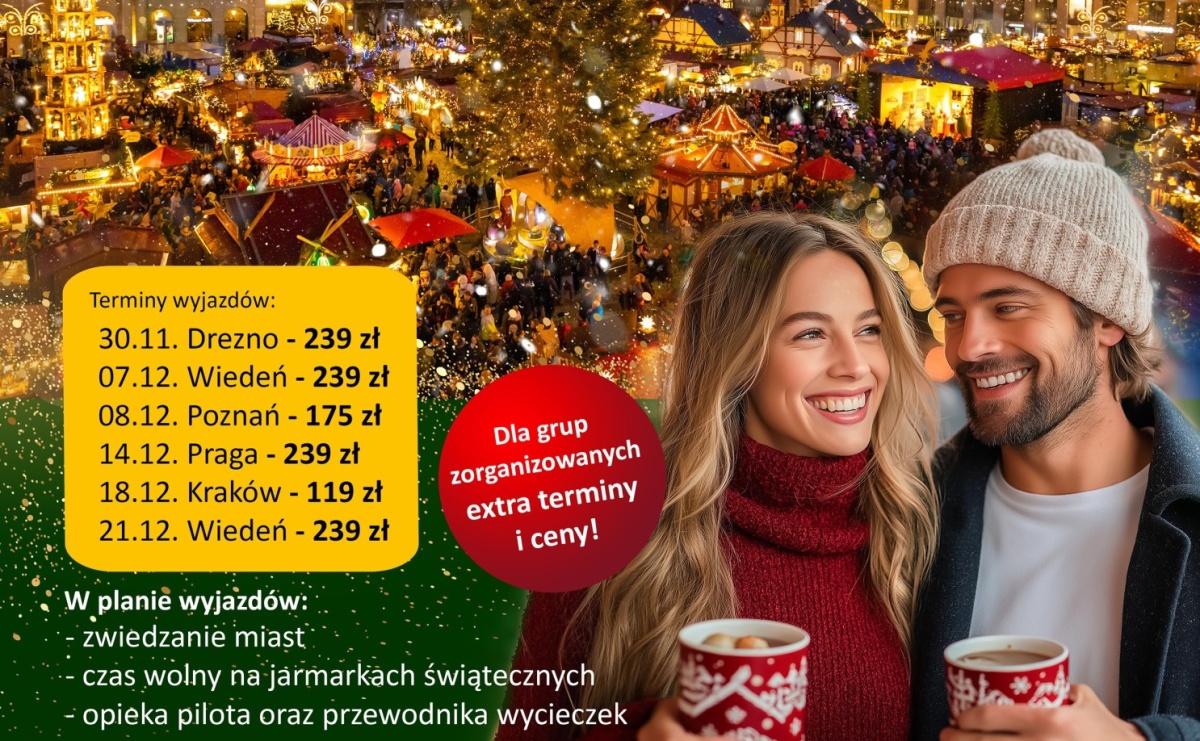 Rozdajemy zaproszenie na wyjazd na jarmark bożonarodzeniowy do Pragi/ Wiednia! Weź udział w zabawie - Serwis informacyjny z Raciborza - naszraciborz.pl
