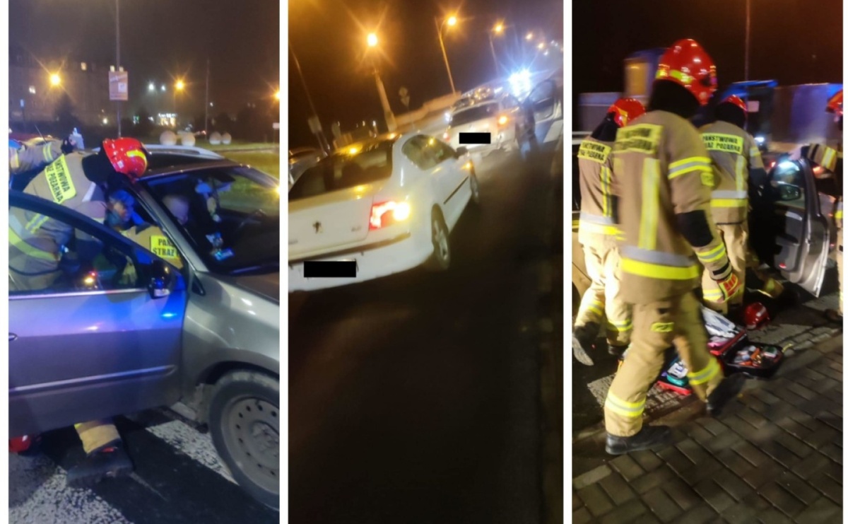 Peugeot i renault zderzyły się na placu Mostowym - Serwis informacyjny z Raciborza - naszraciborz.pl