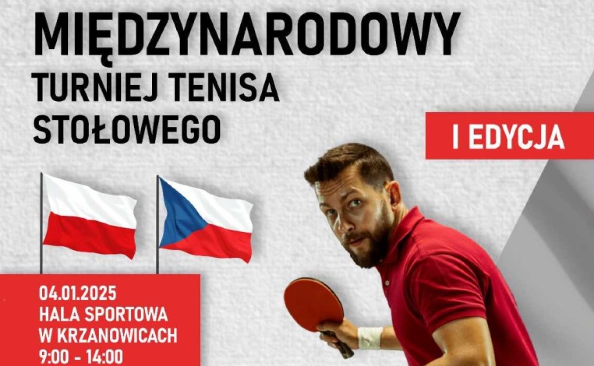 Polsko-czeski turniej tenisa stołowego w Krzanowicach [ZAPROSZENIE] - Serwis informacyjny z Raciborza - naszraciborz.pl