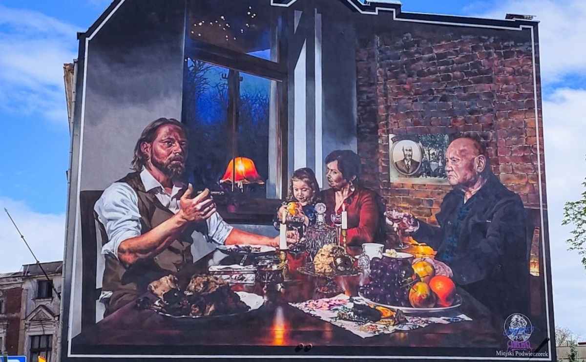 TVP World o raciborskim muralu Miejski Podwieczorek - Serwis informacyjny z Raciborza - naszraciborz.pl