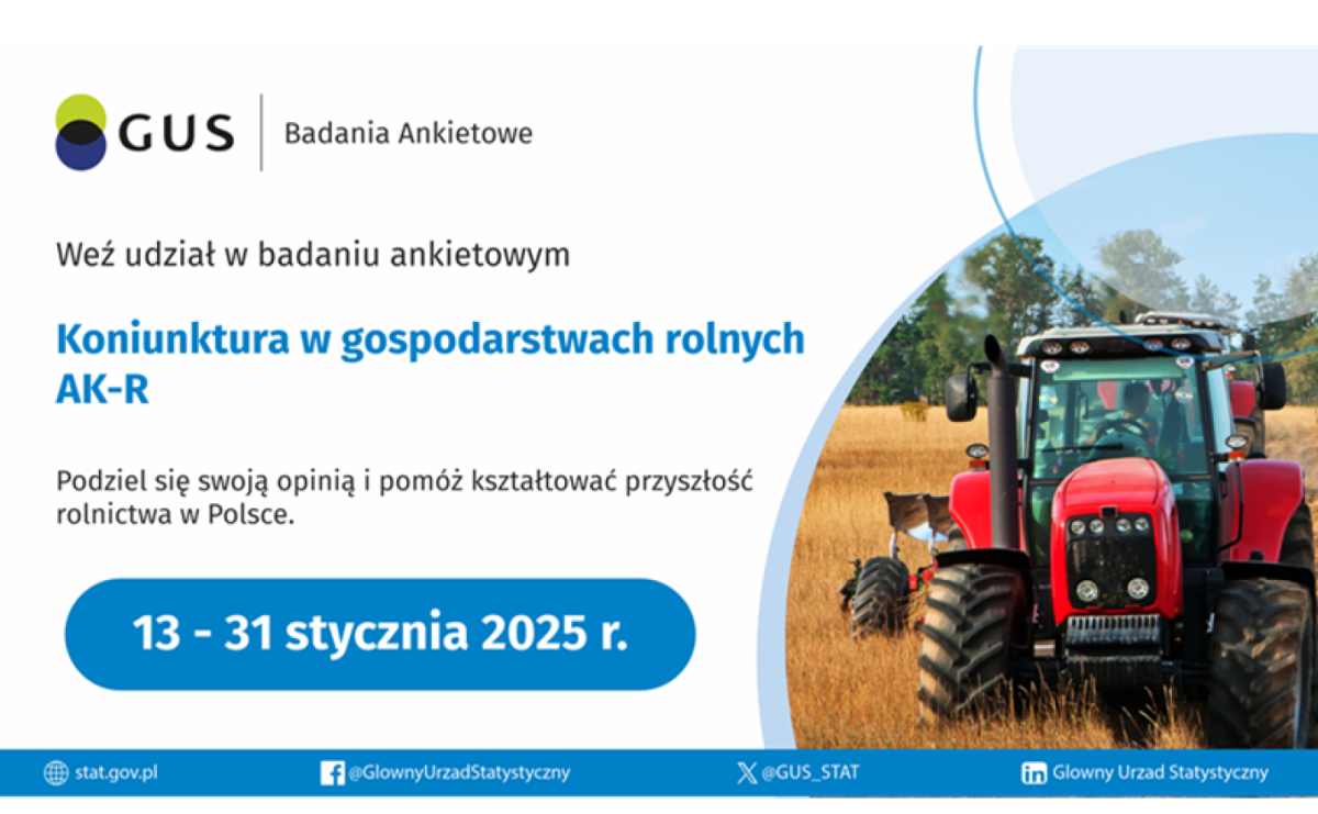 Badanie statystyczne koniunktury w gospodarstwach rolnych (AK-R) - Serwis informacyjny z Raciborza - naszraciborz.pl