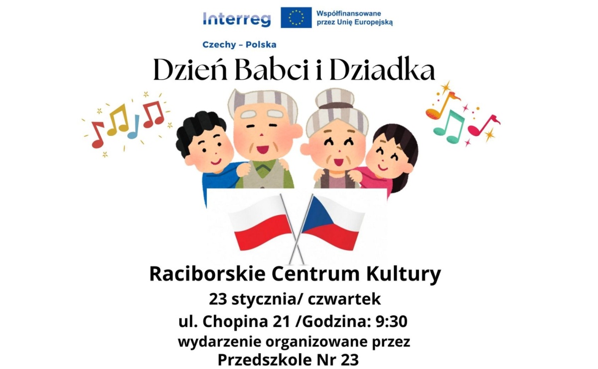 Zaproszenie na Dzień Babci i Dziadka organizowane przez Przedszkole Nr 23 w Raciborzu - Serwis informacyjny z Raciborza - naszraciborz.pl