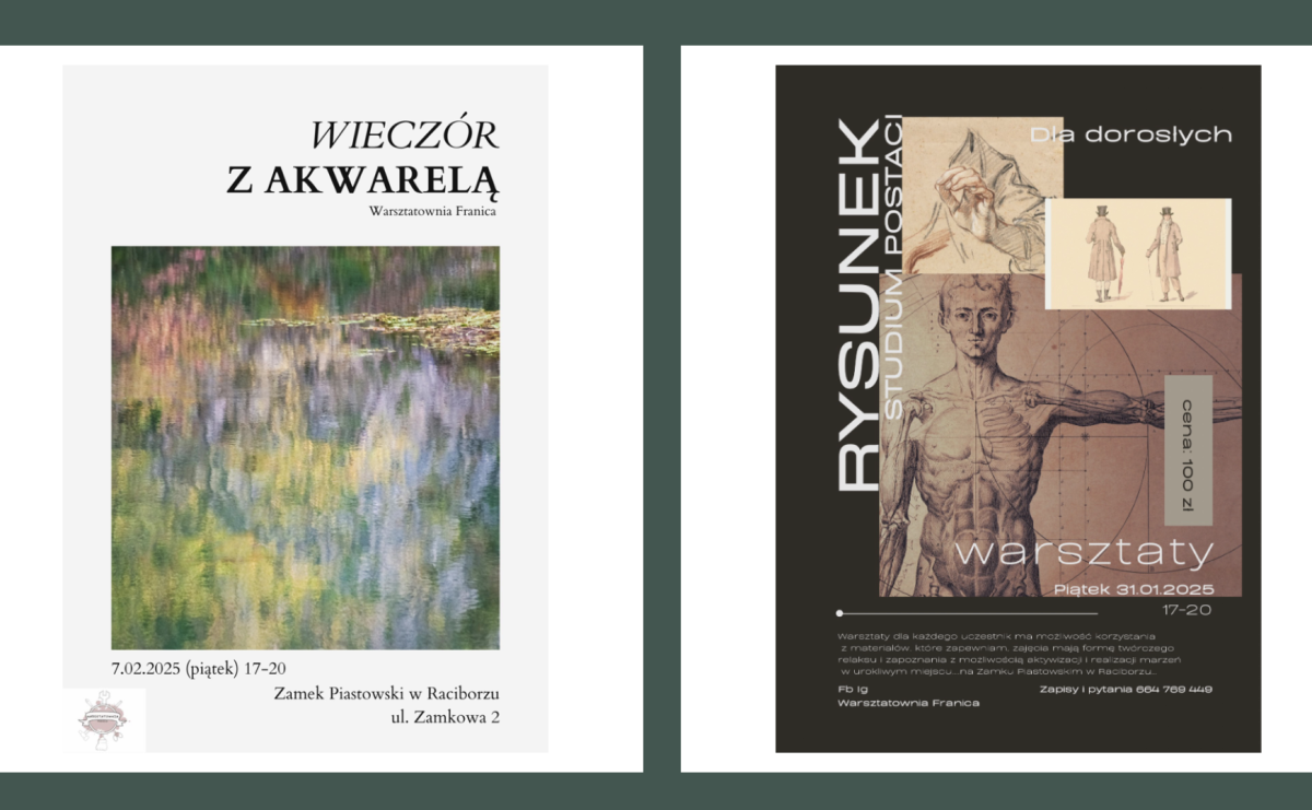 Pracownia Artystyczna na Zamku – twórcze piątki dla dorosłych - Serwis informacyjny z Raciborza - naszraciborz.pl