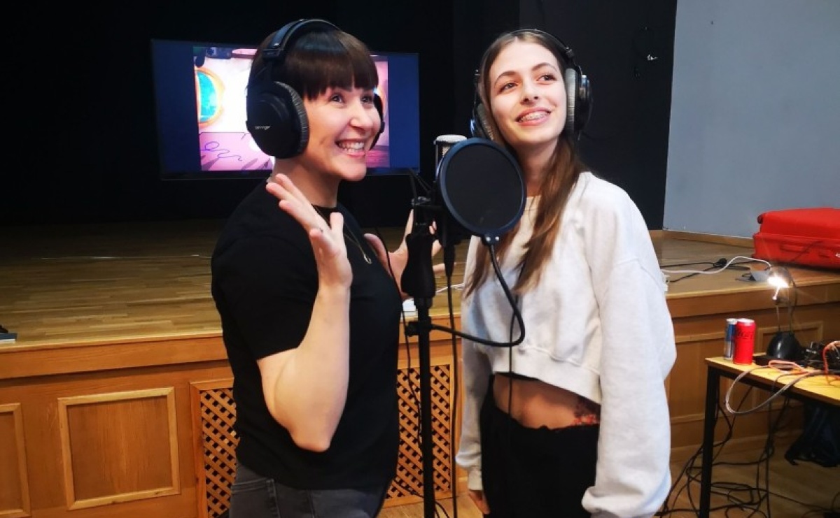 Katarzyna Łaska poprowadziła warsztaty dubbingowe w MDK Racibórz - Serwis informacyjny z Raciborza - naszraciborz.pl