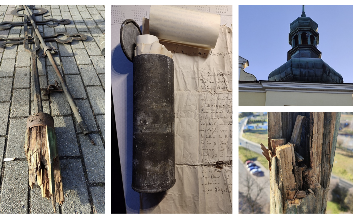 W wieży kościoła Matki Bożej znaleziono kapsułę czasu [WIDEO] - Serwis informacyjny z Raciborza - naszraciborz.pl