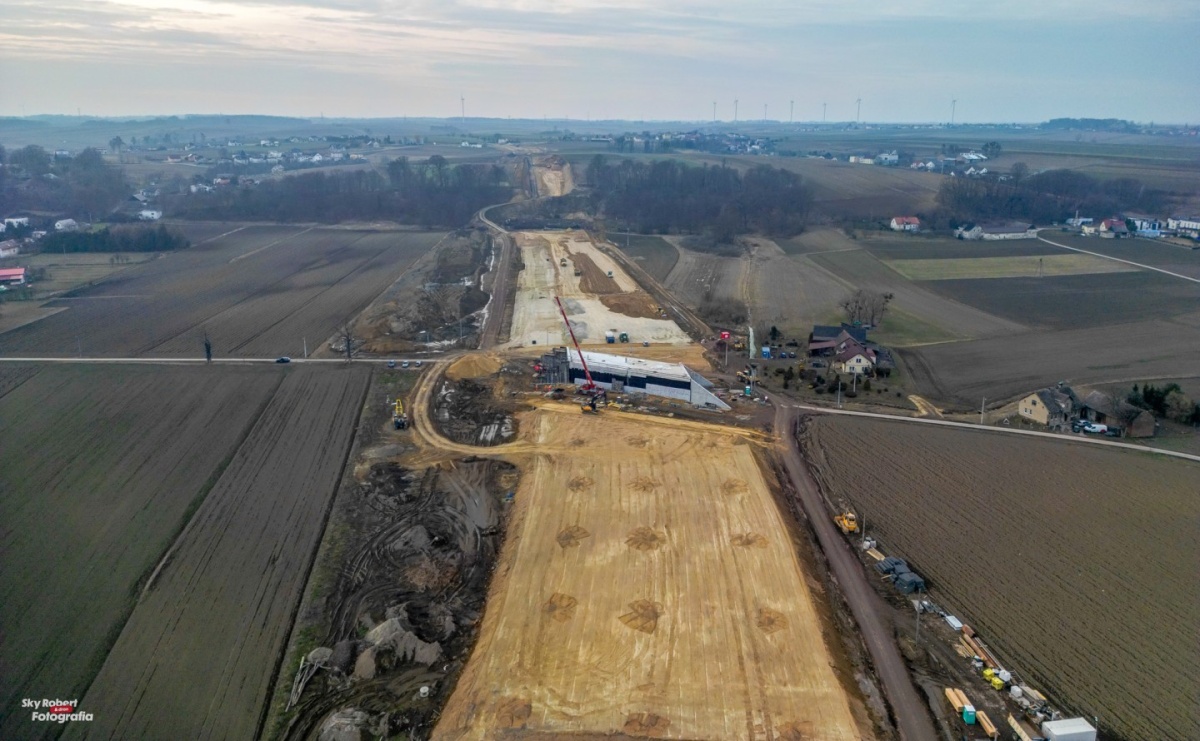 Trwa budowa nowego mostu pod Raciborzem [FOTO LOTNICZE] - Serwis informacyjny z Raciborza - naszraciborz.pl