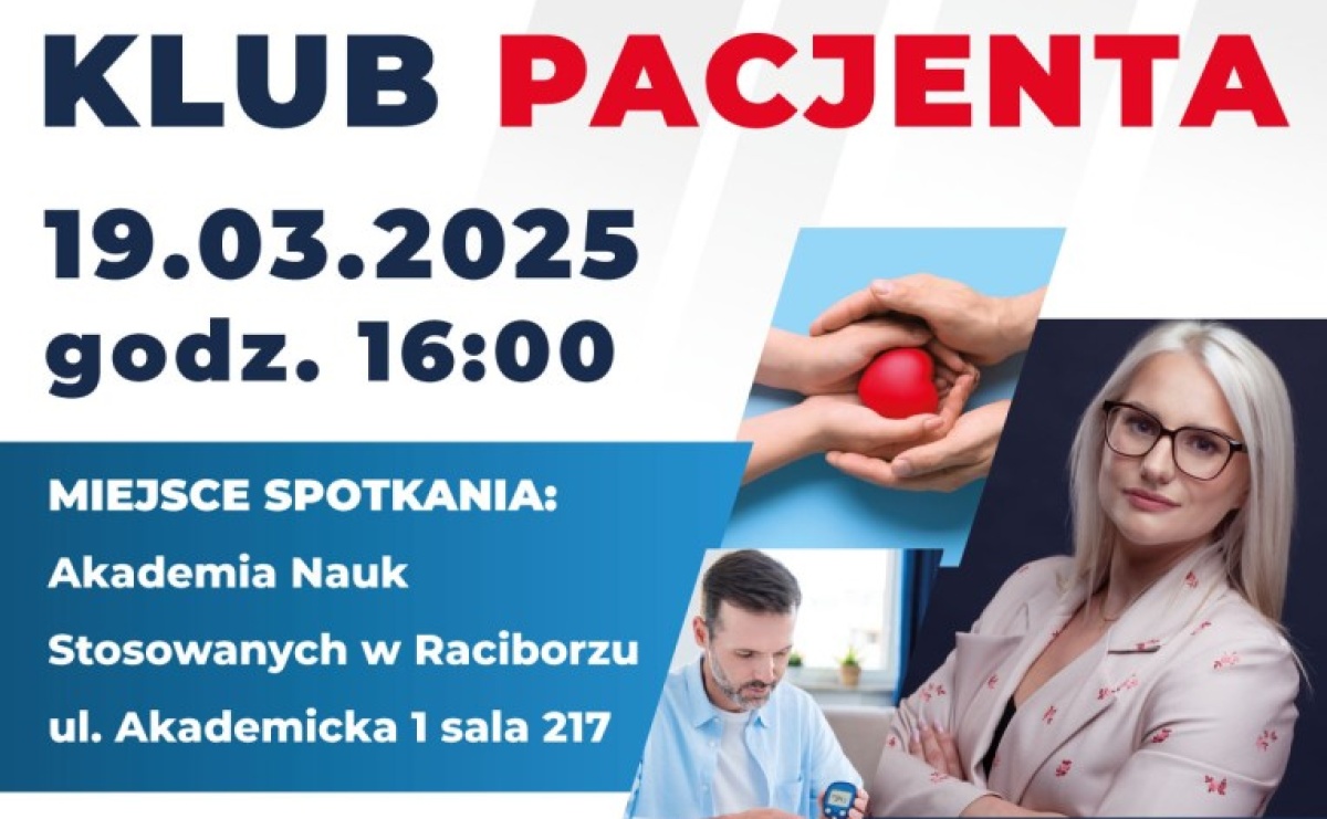 Fundacja Z sercem do Pacjenta zaprasza na pierwszy w Raciborzu Klub Pacjenta - Serwis informacyjny z Raciborza - naszraciborz.pl