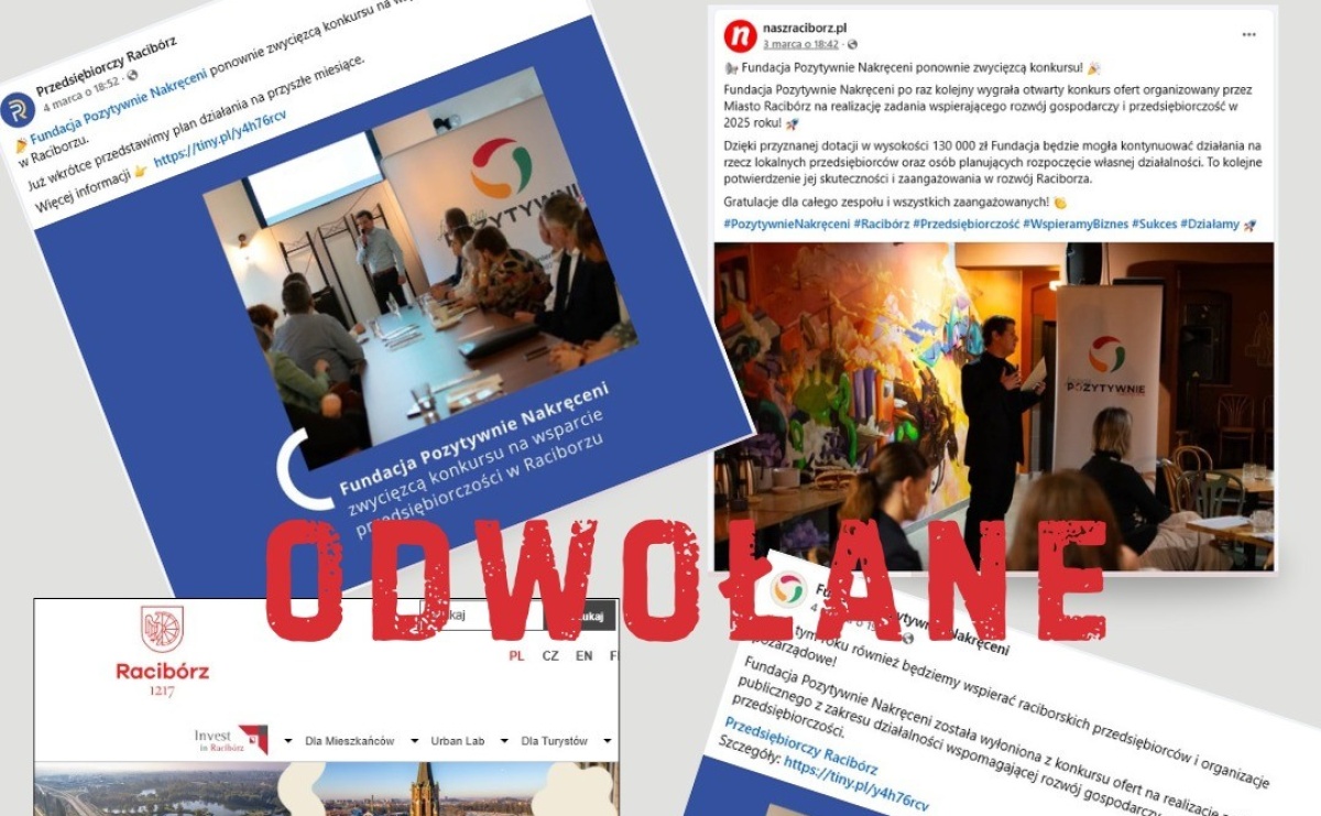 Pozytywnie Nakręceni bez umowy na wsparcie rozwoju gospodarczego w Raciborzu - Serwis informacyjny z Raciborza - naszraciborz.pl