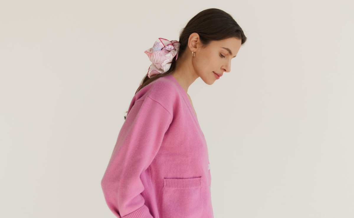 PIUMO - Kaszmirowa bluza bianca