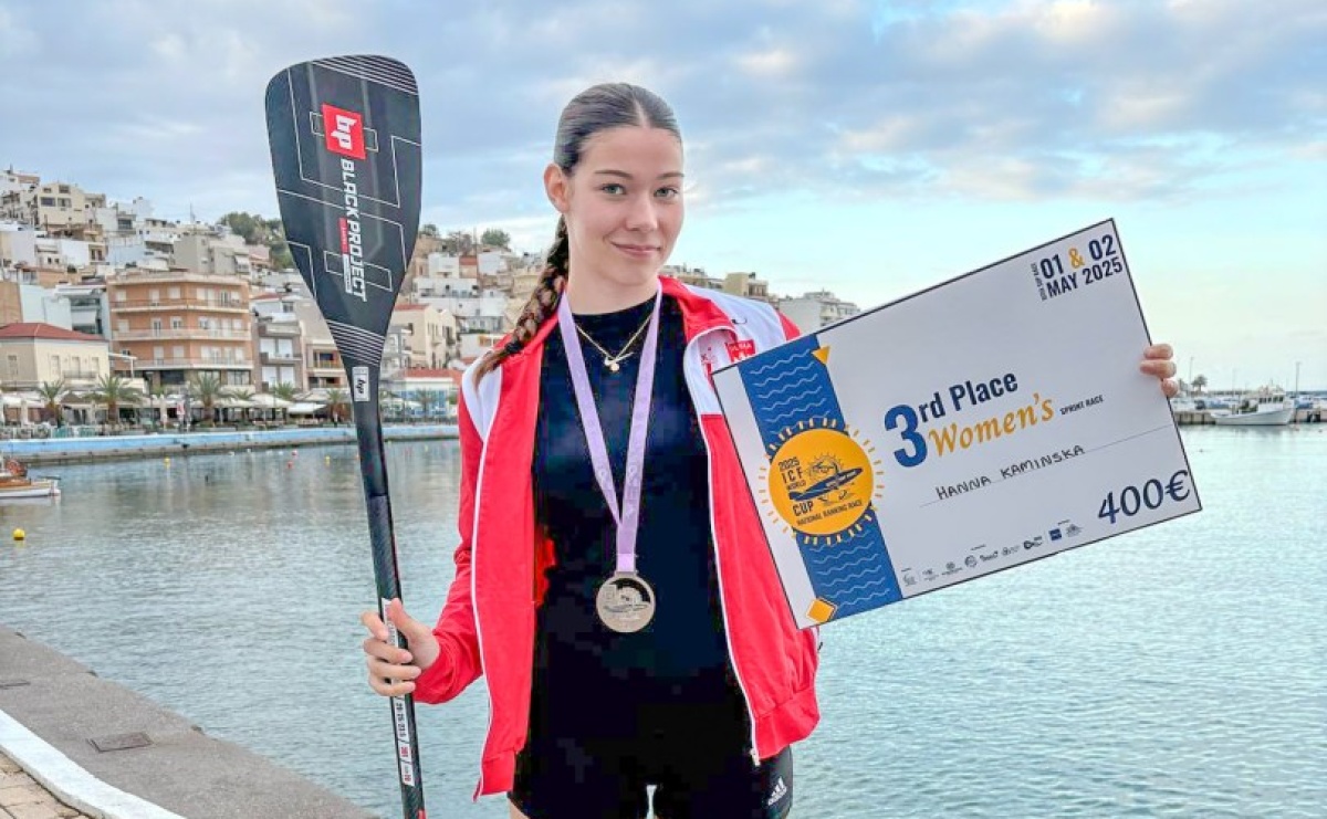Sensacyjny debiut Hanny Kamińskiej z RTW Racibórz w Pucharze Świata SUP – brązowy medal w Grecji - Serwis informacyjny z Raciborza - naszraciborz.pl