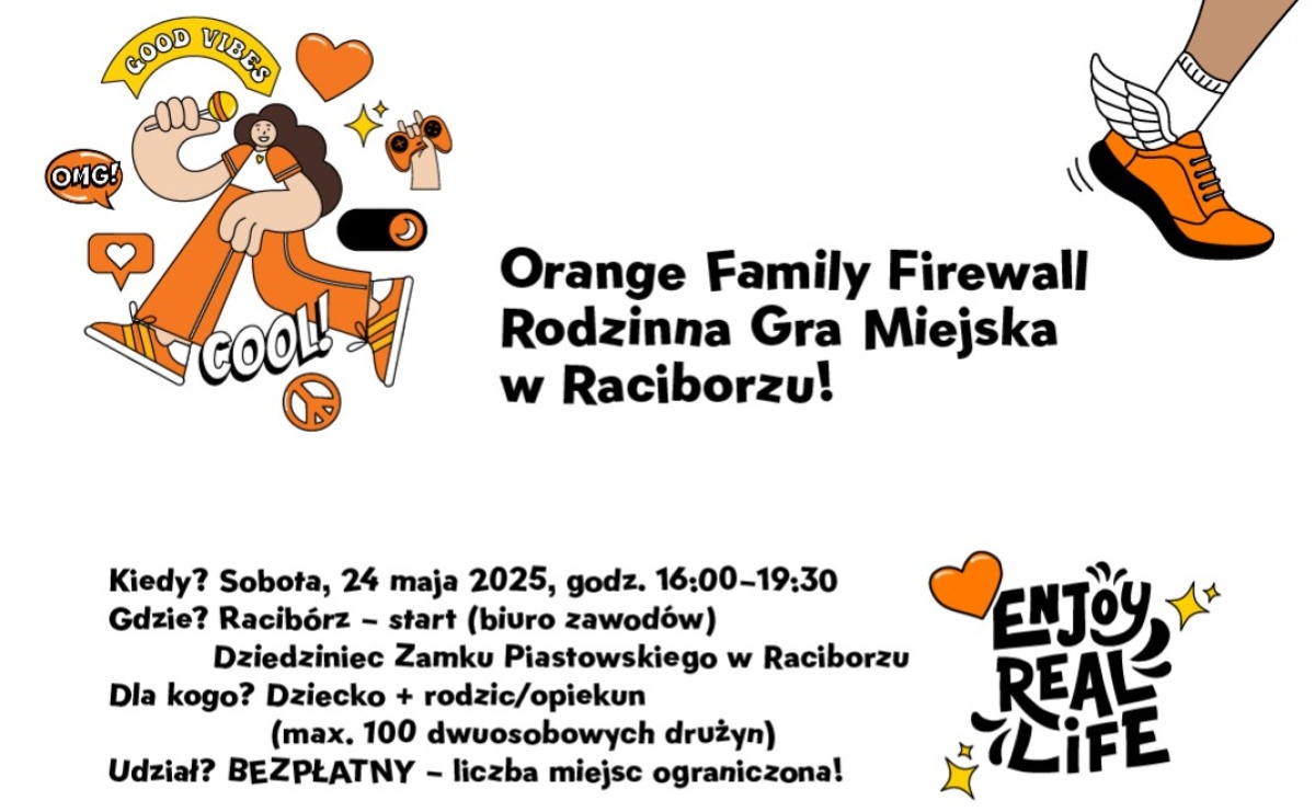 Rodzinna Gra Miejska Orange Family Firewall podczas VI Raciborskiego Festiwalu Gamingowego - Serwis informacyjny z Raciborza - naszraciborz.pl