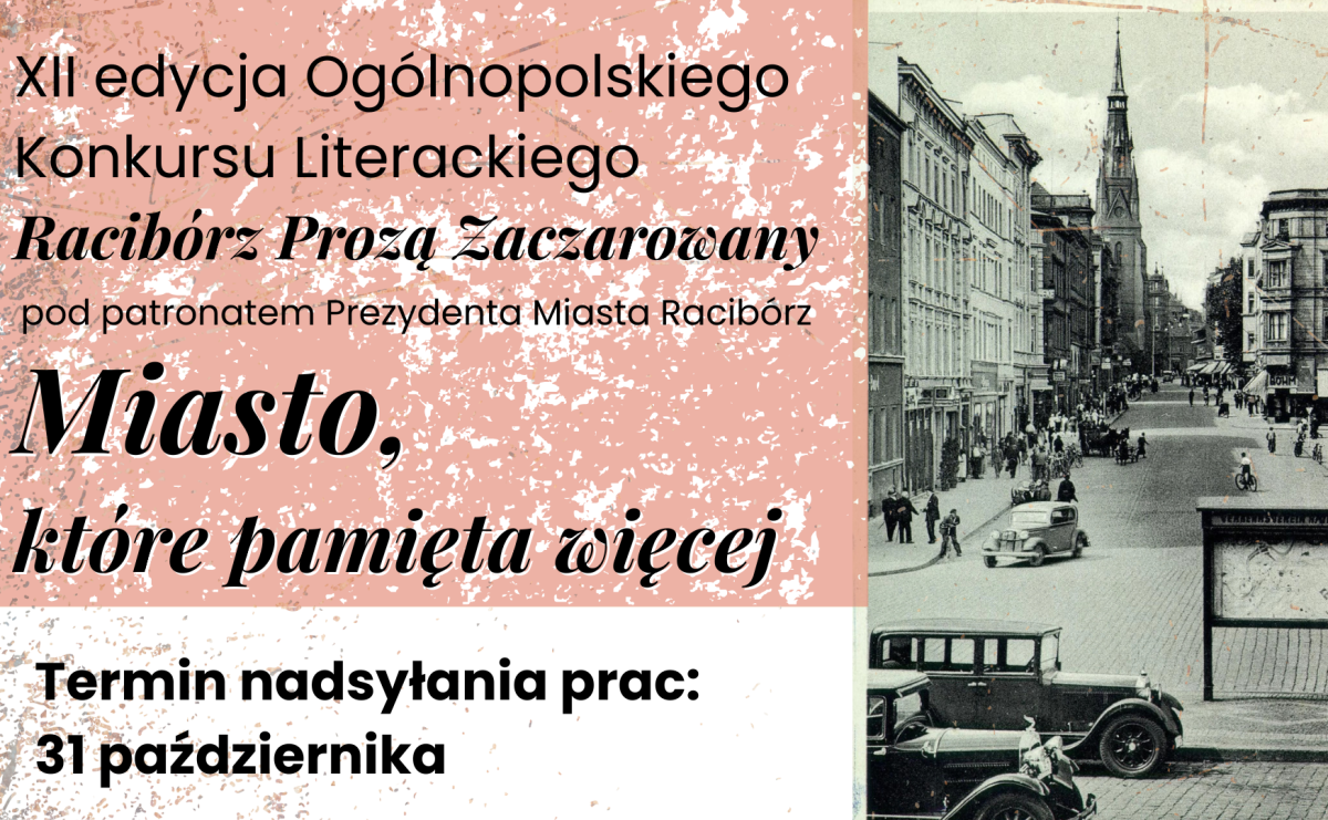 Pióra w dłoń! Rusza XII edycja Ogólnopolskiego Konkursu Racibórz Prozą Zaczarowany - Serwis informacyjny z Raciborza - naszraciborz.pl