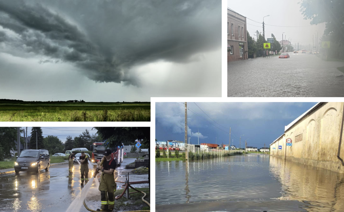 Gwałtowna burza nad powiatem raciborskim. Ponad 60 interwencji straży pożarnej - Serwis informacyjny z Raciborza - naszraciborz.pl