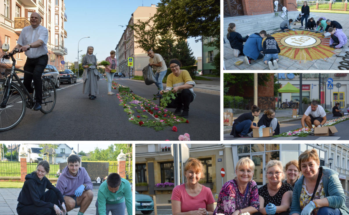 Racibórz i powiat gotowy na Boże Ciało. Procesje, kwietne dywany i nowa trasa w parafii WNMP [FOTO i WIDEO] - Serwis informacyjny z Raciborza - naszraciborz.pl