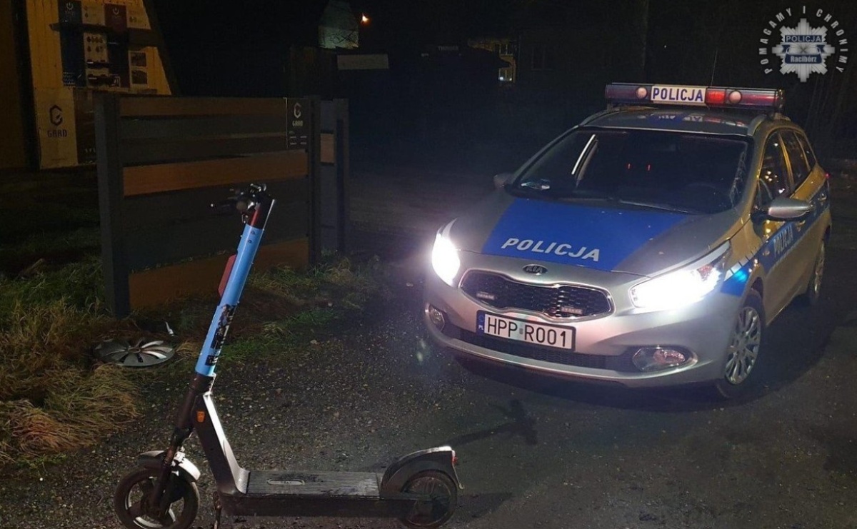 Jechał hulajnogą po alkoholu. 72-latek zapłaci 2500 zł mandatu - Serwis informacyjny z Raciborza - naszraciborz.pl