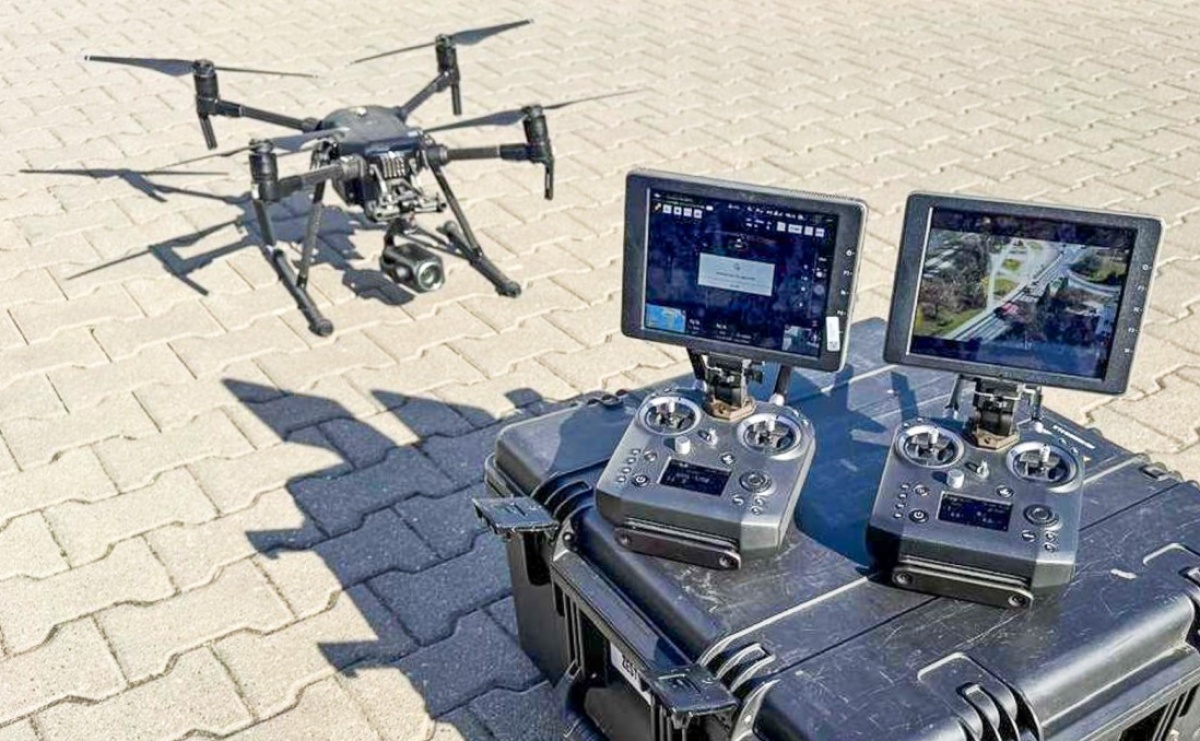 Dron nad przejściem – kolejna policyjna akcja w Raciborzu - Serwis informacyjny z Raciborza - naszraciborz.pl