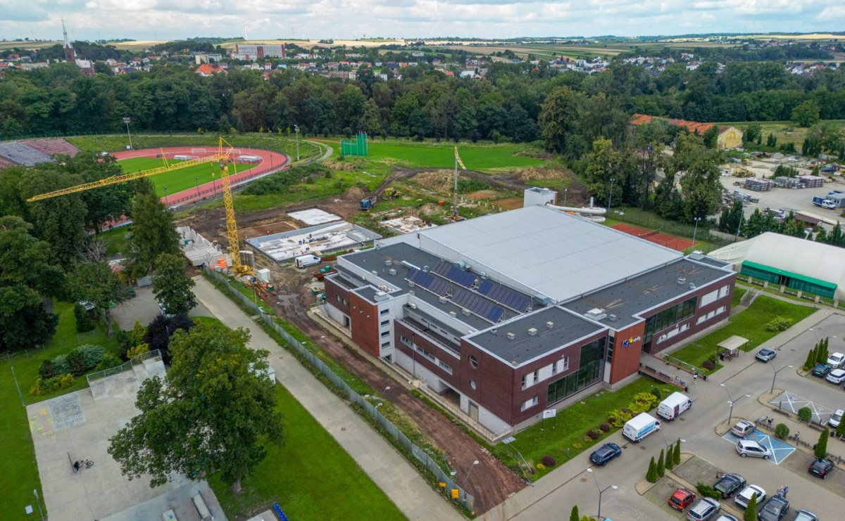 Trwa budowa nowej atrakcji Raciborza – zobacz najnowsze zdjęcia z drona - Serwis informacyjny z Raciborza - naszraciborz.pl