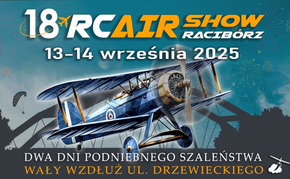 Podniebne emocje nad Raciborzem – 18. edycja RC AirShow już we wrześniu - Serwis informacyjny z Raciborza - naszraciborz.pl
