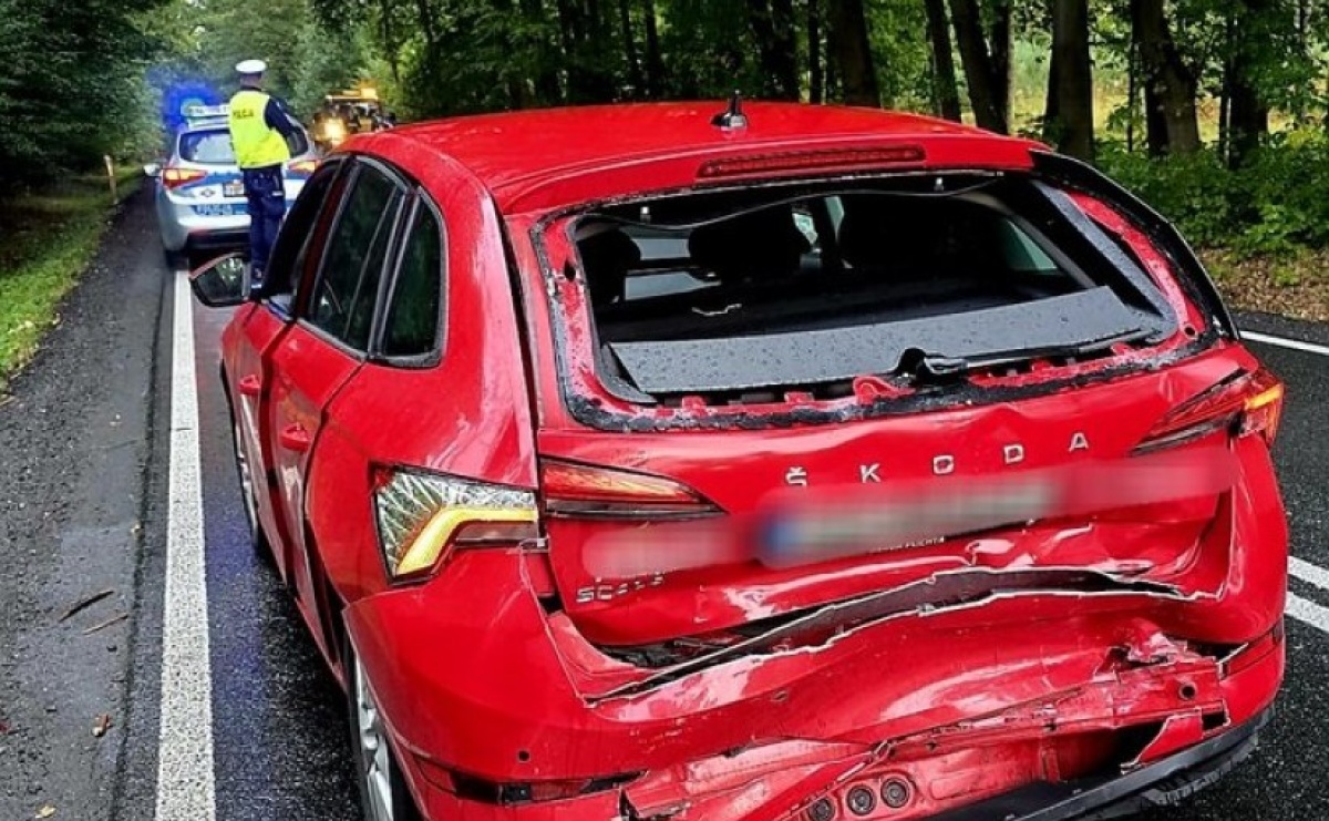 Zderzenie skody i audi w Szymocicach. Sprawcą 41-latek - Serwis informacyjny z Raciborza - naszraciborz.pl