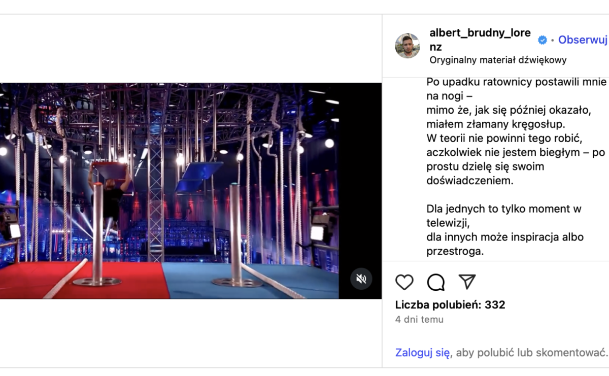 Upadek w Ninja vs Ninja: Albert Lorenz z Raciborza o chwili, która zmieniła wszystko - Serwis informacyjny z Raciborza - naszraciborz.pl