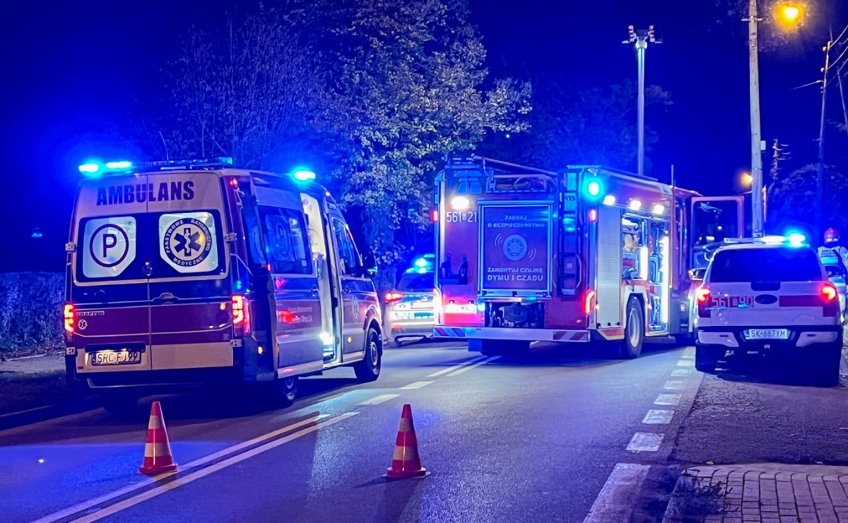 Potrącenie pieszej na ul. Brzeskiej. Na miejscu śmigłowiec LPR - Serwis informacyjny z Raciborza - naszraciborz.pl
