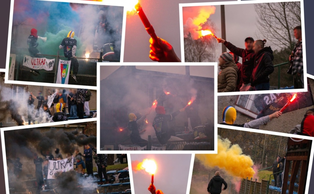 Pięć goli i oprawa rodem z wyższej ligi. Derby w Górkach Śląskich pełne emocji [FOTO] - Serwis informacyjny z Raciborza - naszraciborz.pl