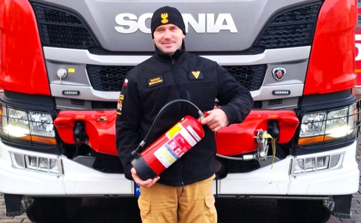 Wzorowa postawa strażaka z Raciborza poza godzinami służby - Serwis informacyjny z Raciborza - naszraciborz.pl