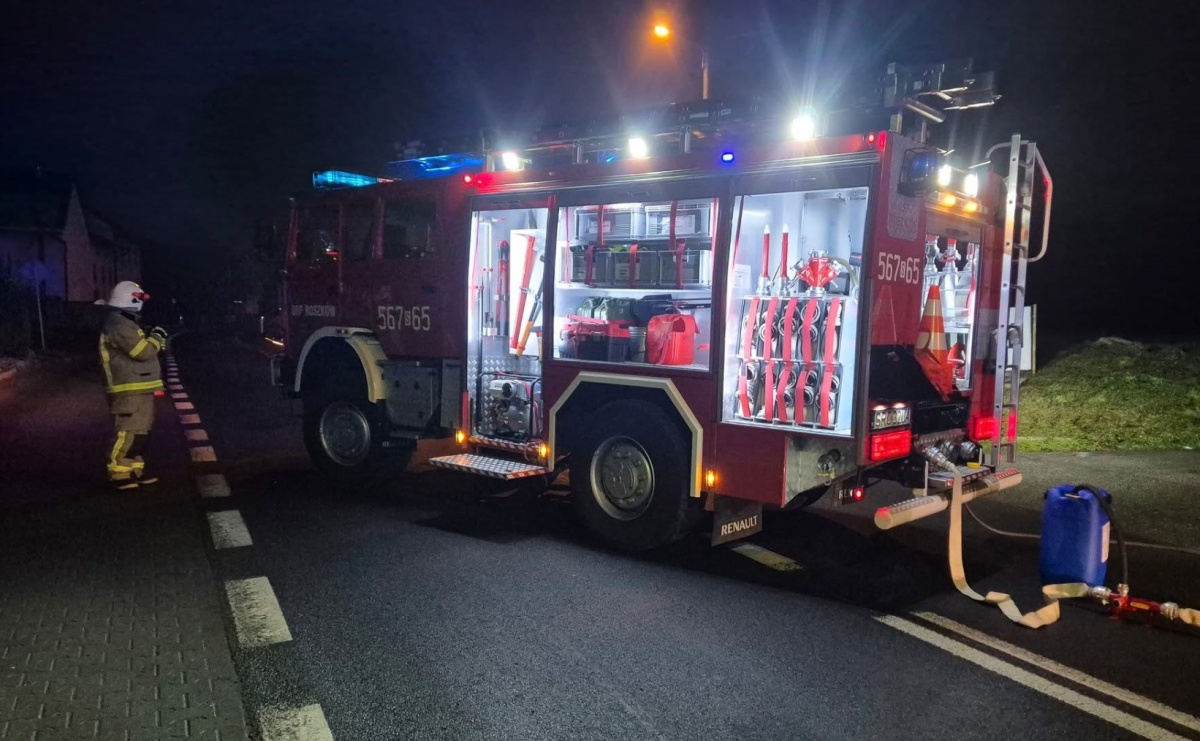 Nocne interwencje i groźne zdarzenia. Intensywny dzień raciborskich strażaków - Serwis informacyjny z Raciborza - naszraciborz.pl