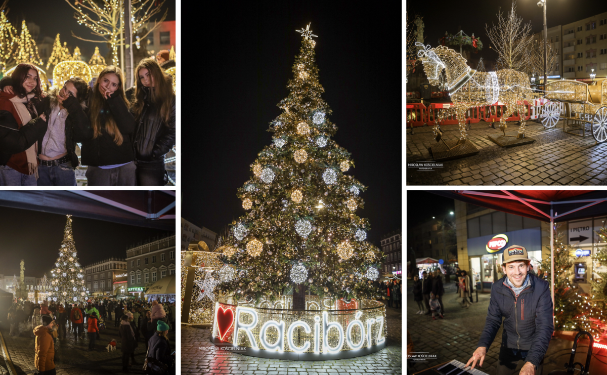 Nowa odsłona Jarmarku Świątecznego w Raciborzu - choinka rozbłysła wśród platanów [FOTO i WIDEO] - Serwis informacyjny z Raciborza - naszraciborz.pl