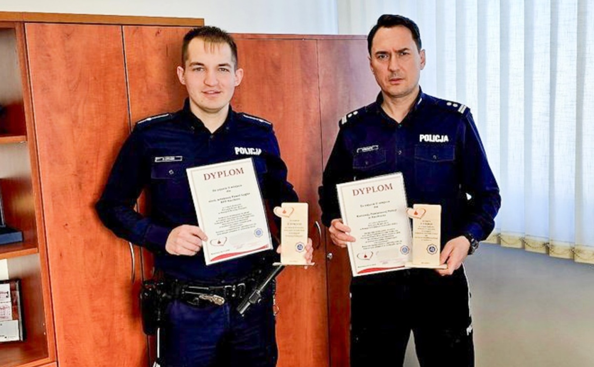 Drugie miejsce dla raciborskiej policji w konkursie Policyjna Kropla Krwi - Serwis informacyjny z Raciborza - naszraciborz.pl
