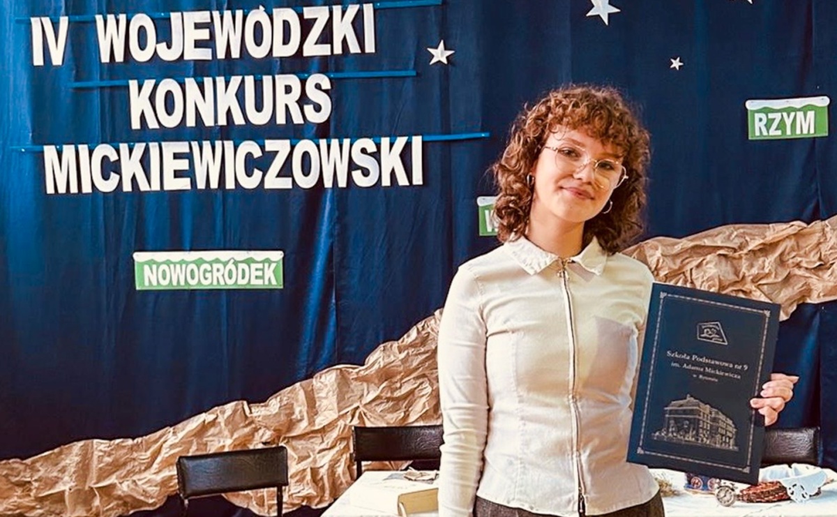 Sukces Doroty Stysiał w Wojewódzkim Konkursie Mickiewiczowskim - Serwis informacyjny z Raciborza - naszraciborz.pl